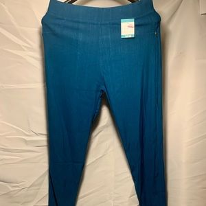 Turquoise Posh Gal Jeggings taper leg sz12-18